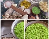 รูปขั้นตอนการทำที่ 2 ของ สาคูเปียกลำไย ข้าวโพดหวาน