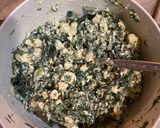 A picture of step 4 of Feta and spinach pie with traditional homemade phyllo.