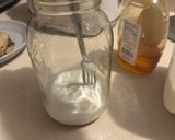 A picture of step 2 of Honey milk.