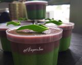Foto langkah ke 4 dari resep Puding Lumut Coklat Duo.