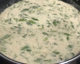 A picture of step 8 of Methi Matar Malai.
