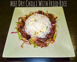 A picture of step 10 of Beef Dry Chilli With Fried Rice.