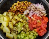 A picture of step 3 of Brown Chickpea Salad.