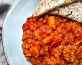 A picture of step 3 of Red Vegetable Stew With Pearl Barley & Split Peas.