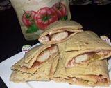 A picture of step 10 of Chicken pita wraps.