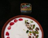 A picture of step 8 of Indrani Cup /Kesariya Fruit Rabri.