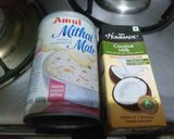 A picture of step 2 of Paneer ki Kheer.