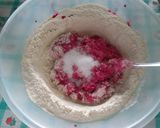 A picture of step 2 of Pink Focaccia with Cherry Tomatoes.