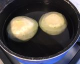 Une image de l'étape 2 de Céleri raves façon hamburger au jambon, fromage et tomates.