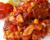 Tarhonyás lecsó recept fázis 4 fotója