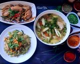 Hình bước làm 4 của món Mâm cơm nhiều màu xanh
