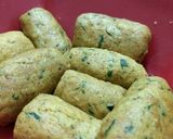 A picture of step 8 of Meethi Vadi.