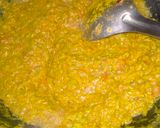 A picture of step 5 of Hare choliya and garlic chutney.