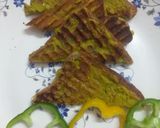 A picture of step 5 of Besan grill toast bread.