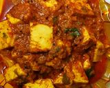 A picture of step 3 of Paneer achari masala.