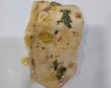 Foto del paso 8 de la receta: Pez espada en salsa picante verde con champiñones y gamba
