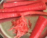 A picture of step 1 of Carrot Kheer.