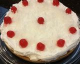 A picture of step 5 of No bake Piña Colada Cheesecake Tart.