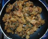 A picture of step 5 of Mooli ki sabzi.