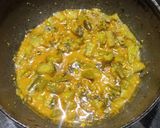 A picture of step 4 of Ridge gourd (turai) bhaji.