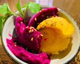 Hình bước làm 3 của món Sorbet xoài + thanh long