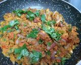 A picture of step 6 of Besan Bhurji.#anniversary.. Post 30.