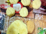 ~Картофельные зразы с мясом и грибами~