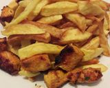 A picture of step 4 of Chicken Tawook and Potatoes with Tabbouleh.