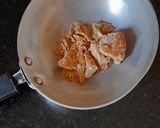 A picture of step 1 of Acacia Gum Kadha.