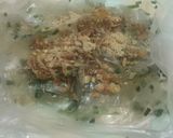 Hình bước làm 2 của món Bánh tráng mỡ hành, chà bông