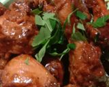 A picture of step 2 of Chilli Chicken.