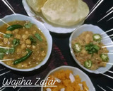 A picture of step 5 of Kachori Bhaji(Halwa pori).