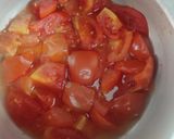 A picture of step 1 of Cream of tomato soup.