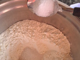 Pan de campo con grasa