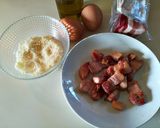 Foto del paso 1 de la receta Salsa carbonara Auténtica, con espagueti