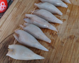 Foto del paso 8 de la receta: Calamarcitos rellenos de rape y gambas