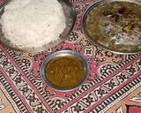 A picture of step 8 of Ghotwan Sag(Dal Palak).