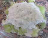Foto del paso 6 de la receta Salsa tipo tzatziki de pepino, kiwi, crema vegana y Agua de Mar