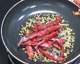 A picture of step 1 of Telangana chicken.