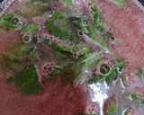 A picture of step 1 of Watermelon coconut cooler.