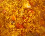 Foto del paso 4 de la receta: Arroz meloso de pollo y costillas