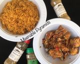 A picture of step 3 of Party Jollof Rice with hot and spicy fish🤤🤤🤤#kano.