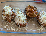 Foto del paso 5 de la receta: Berenjenas rellenas de carne y verduras