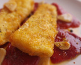 Foto del paso 12 de la receta: Bacalao rebozado en copos de patata con piquillos confitados