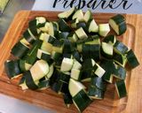 Une image de l'étape 13 de Panais et courgettes au poulet et bouillon de champignons.