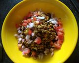 A picture of step 7 of Masala Moong Dahi Chat.