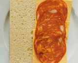 Une image de l'étape 3 de Panini Chorizo et Chèvre !!.