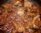 A picture of step 2 of Bhindi Gosht Salan / Mutton Okra Curry.