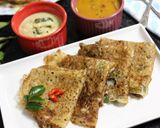 A picture of step 4 of Rava Dosa.