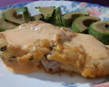 Foto del paso 4 de la receta: Rape rebozado con salsa de morrón y ajo
